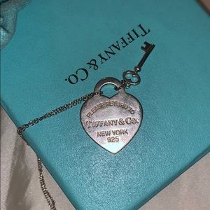 Tiffany and Co  Heart Tag with Key Pendant
